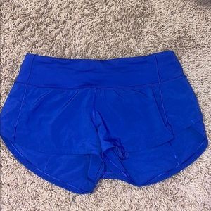 royal blue lululemon shorts!!